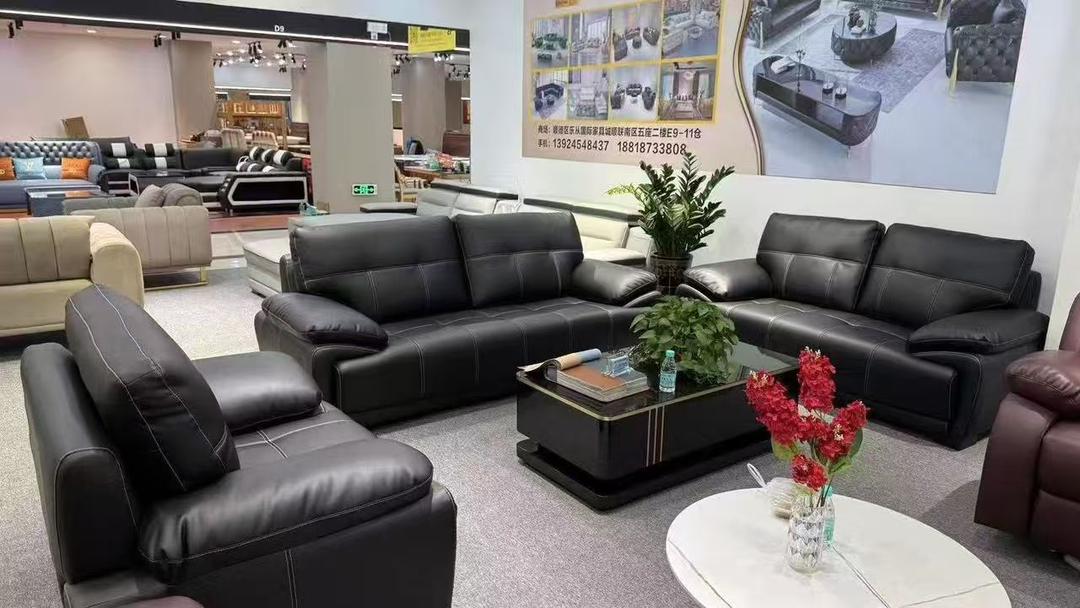 Luxury Leather Sofa Set